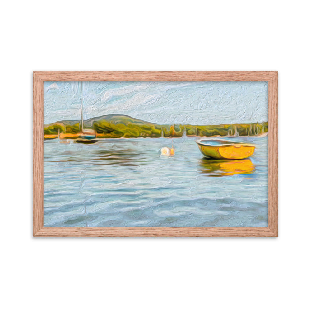 Framed Poster - The Yellow Boat