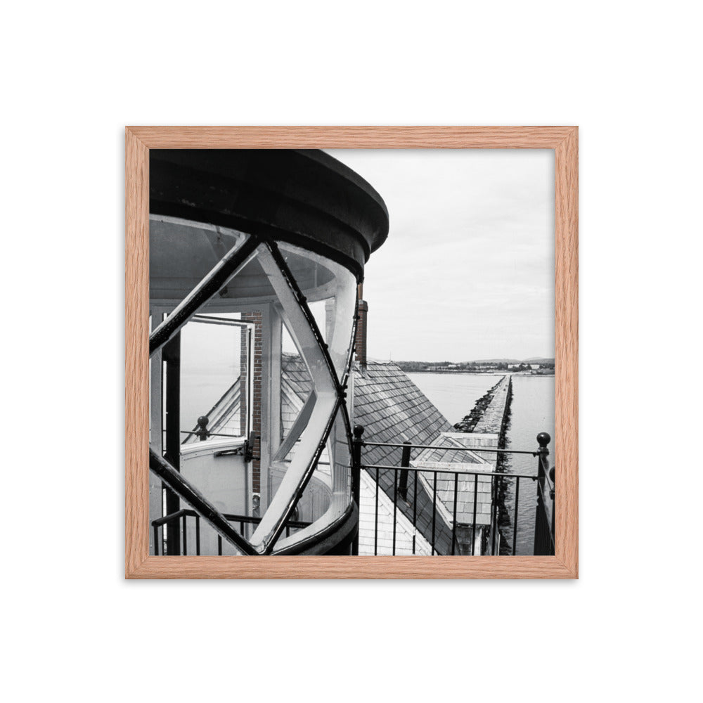 Framed Poster - The Breakwater Lighthouse