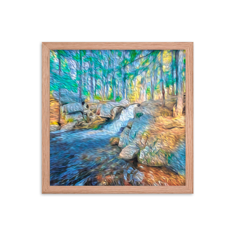 Framed Poster - The Falls At Peters Brook