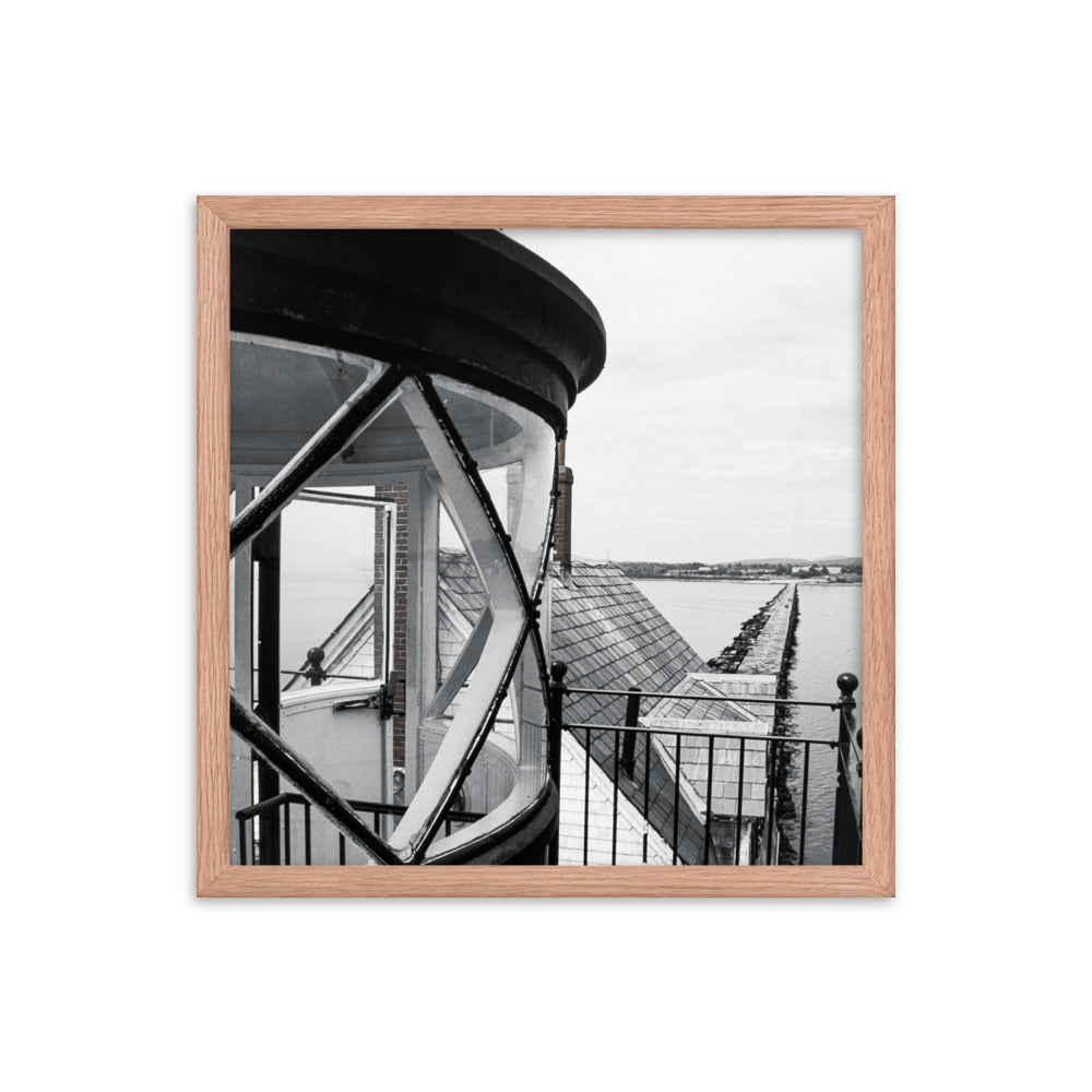 Framed Poster - The Breakwater Lighthouse