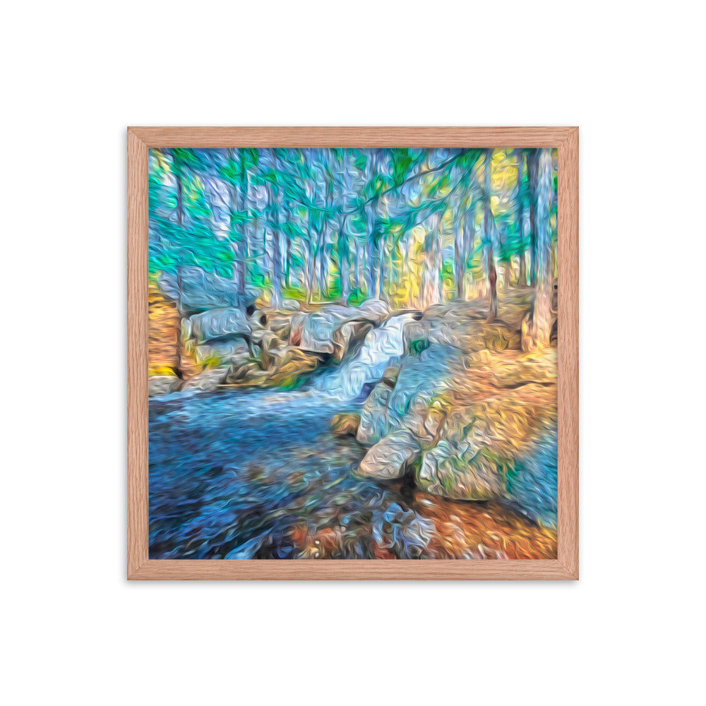 Framed Poster - The Falls At Peters Brook