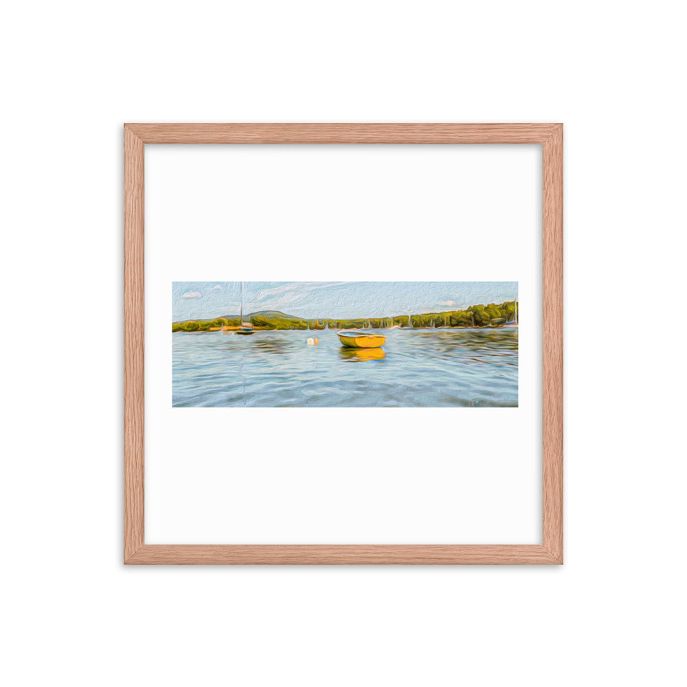 Framed Poster - The Yellow Boat