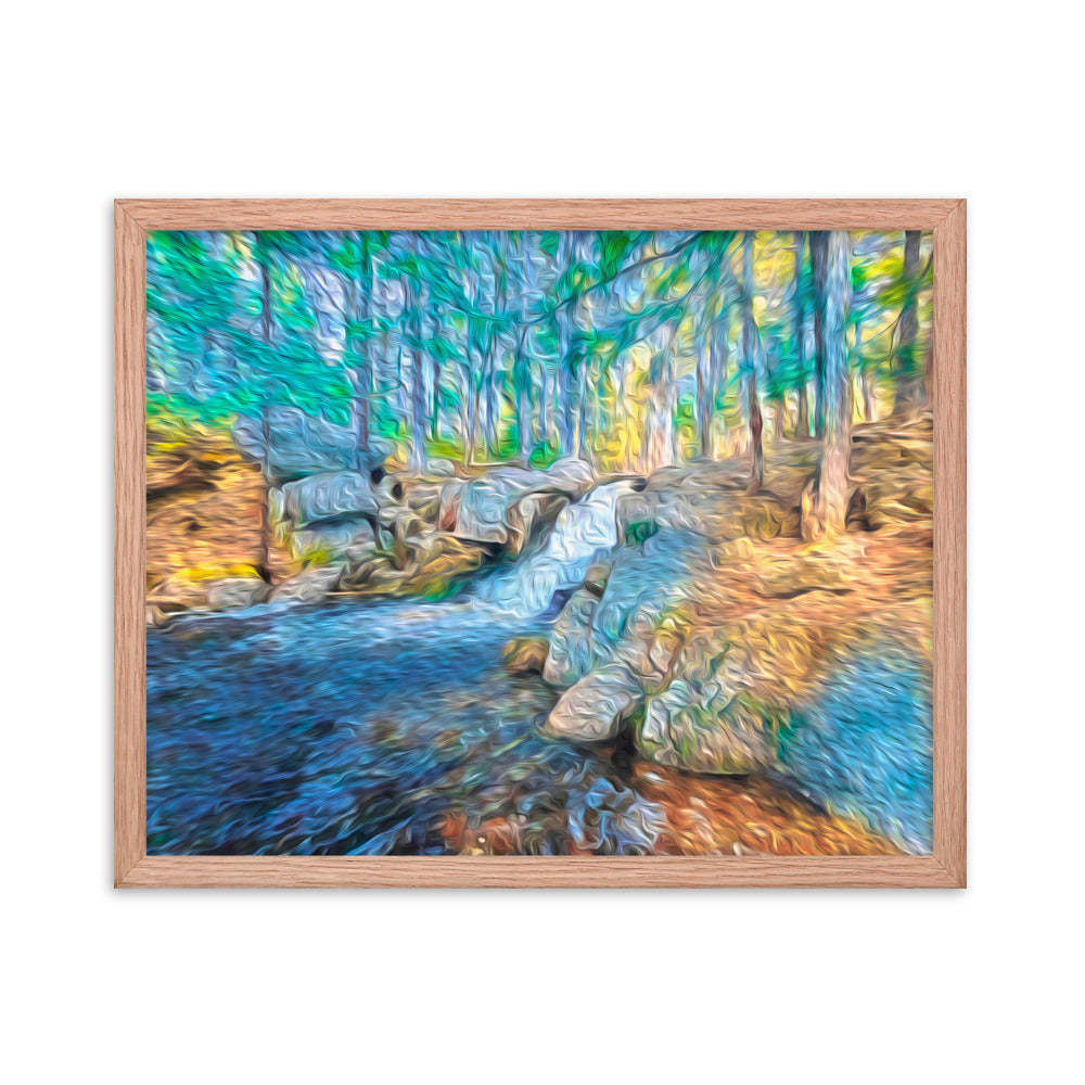 Framed Poster - The Falls At Peters Brook