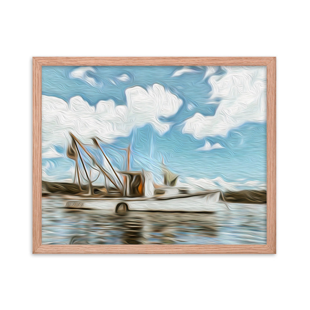 Framed Poster - The Fishing Boat