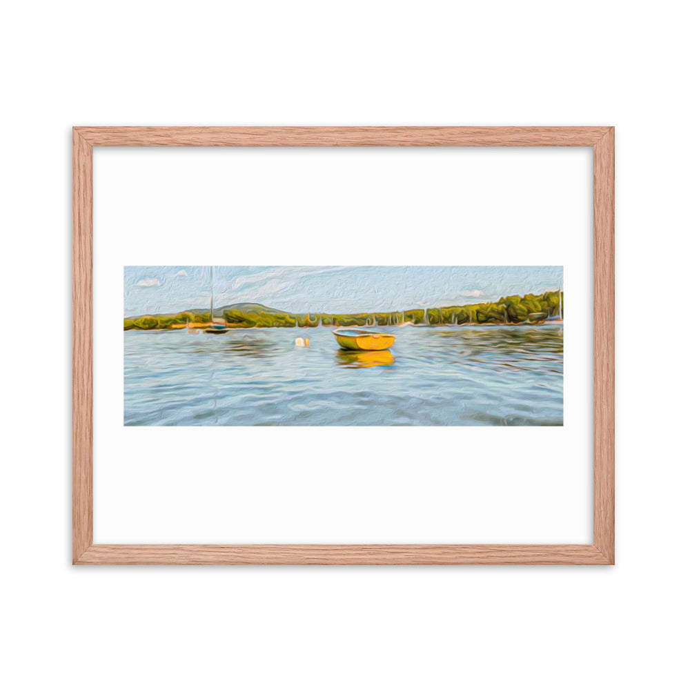 Framed Poster - The Yellow Boat