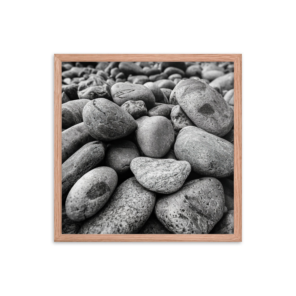 Framed Poster - Rocks On The Beach