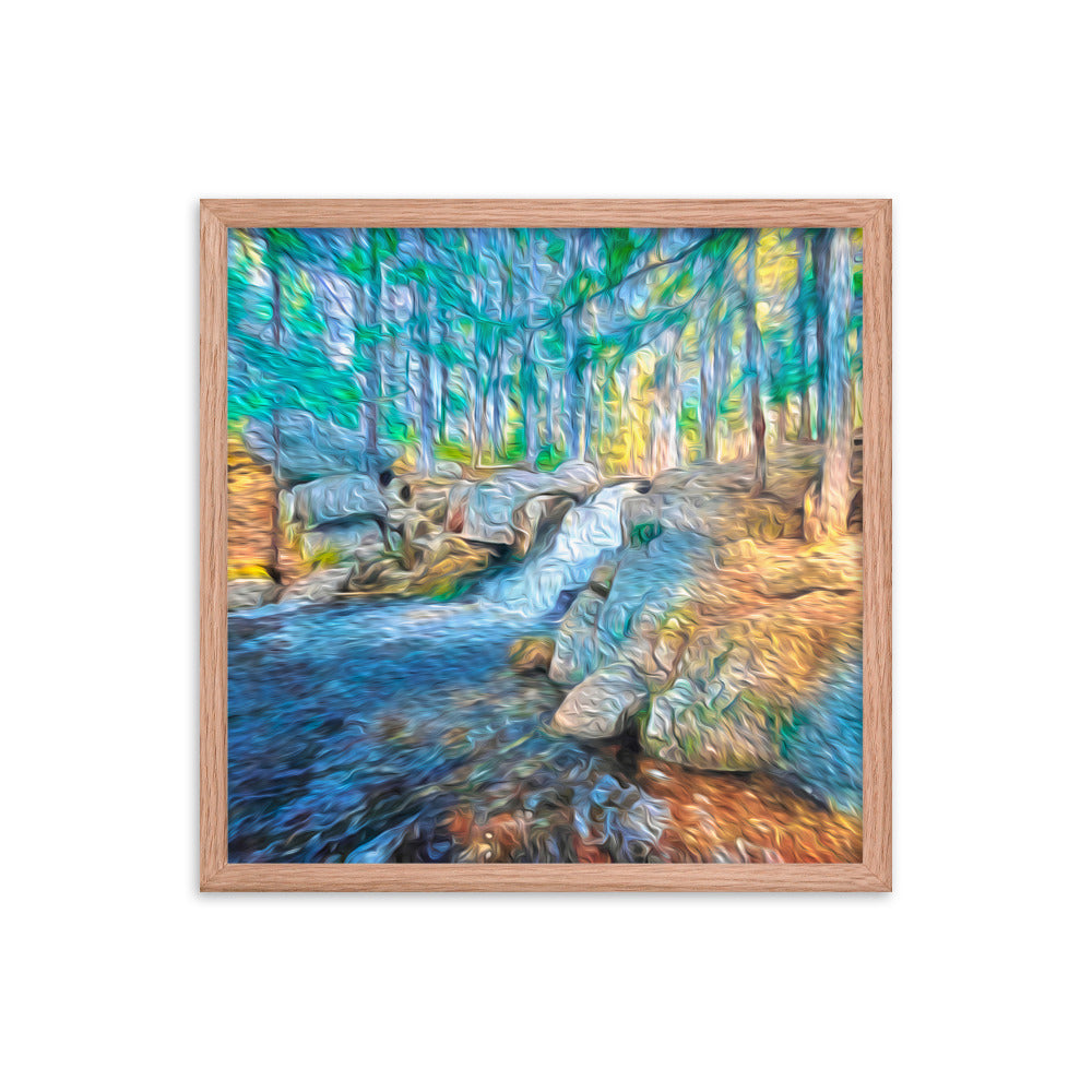 Framed Poster - The Falls At Peters Brook