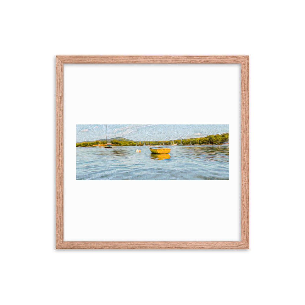 Framed Poster - The Yellow Boat