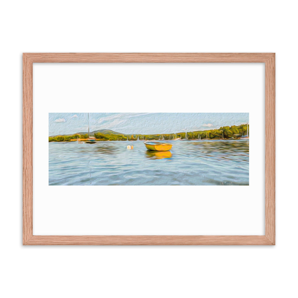 Framed Poster - The Yellow Boat