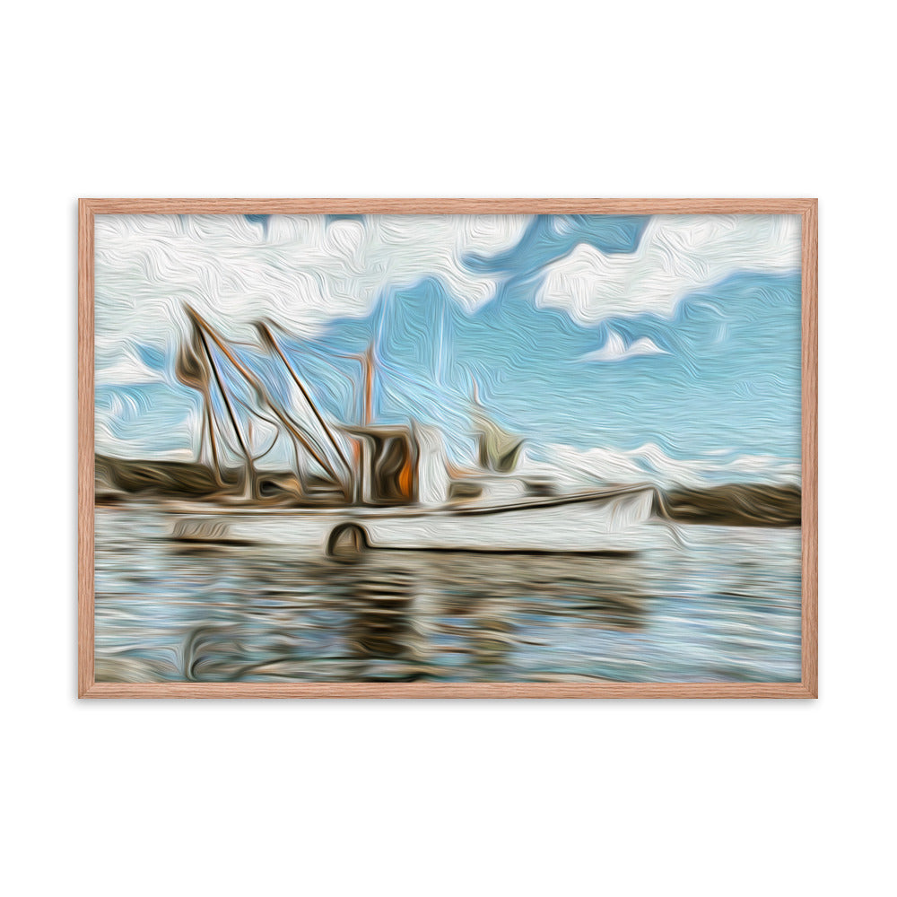 Framed Poster - The Fishing Boat