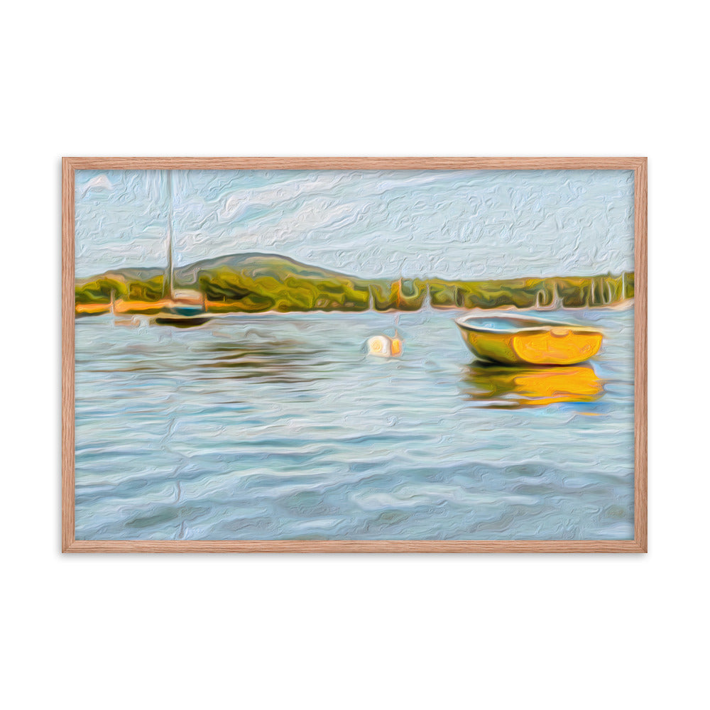 Framed Poster - The Yellow Boat