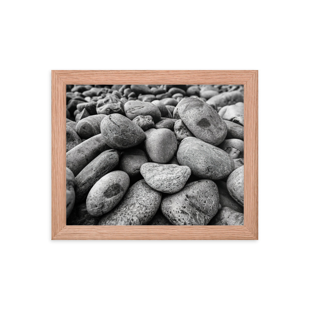 Framed Poster - Rocks On The Beach