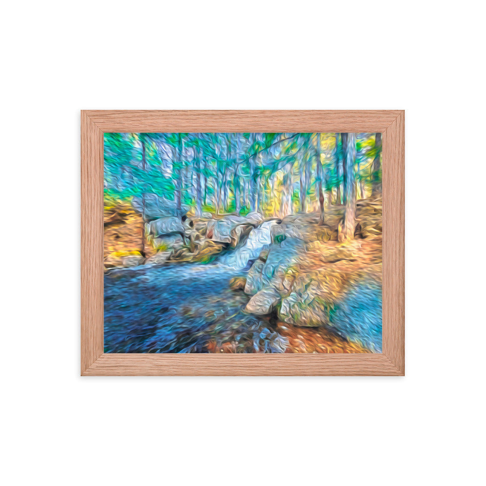 Framed Poster - The Falls At Peters Brook