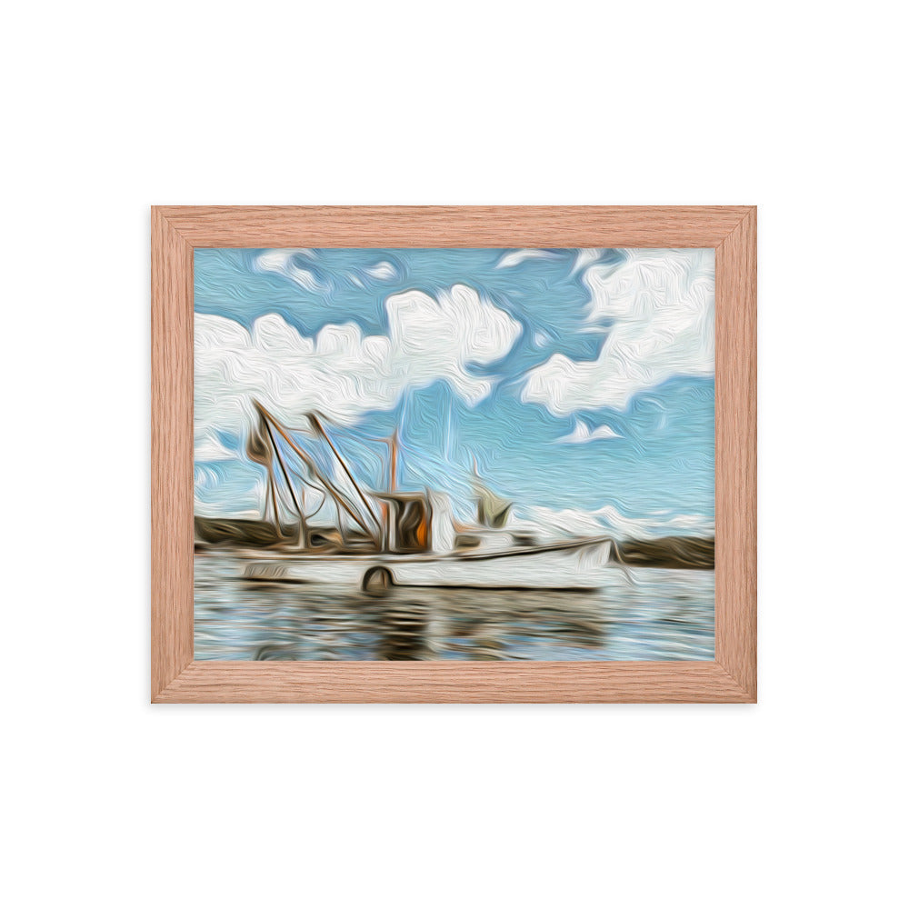 Framed Poster - The Fishing Boat