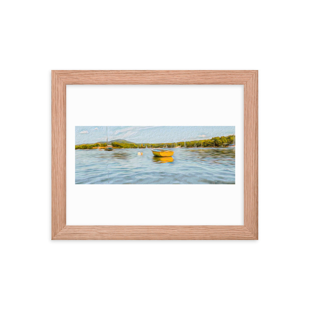 Framed Poster - The Yellow Boat