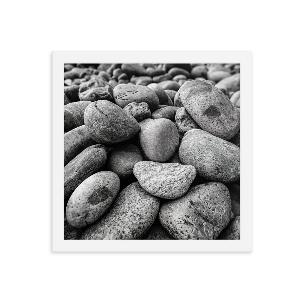 Framed Poster - Rocks On The Beach