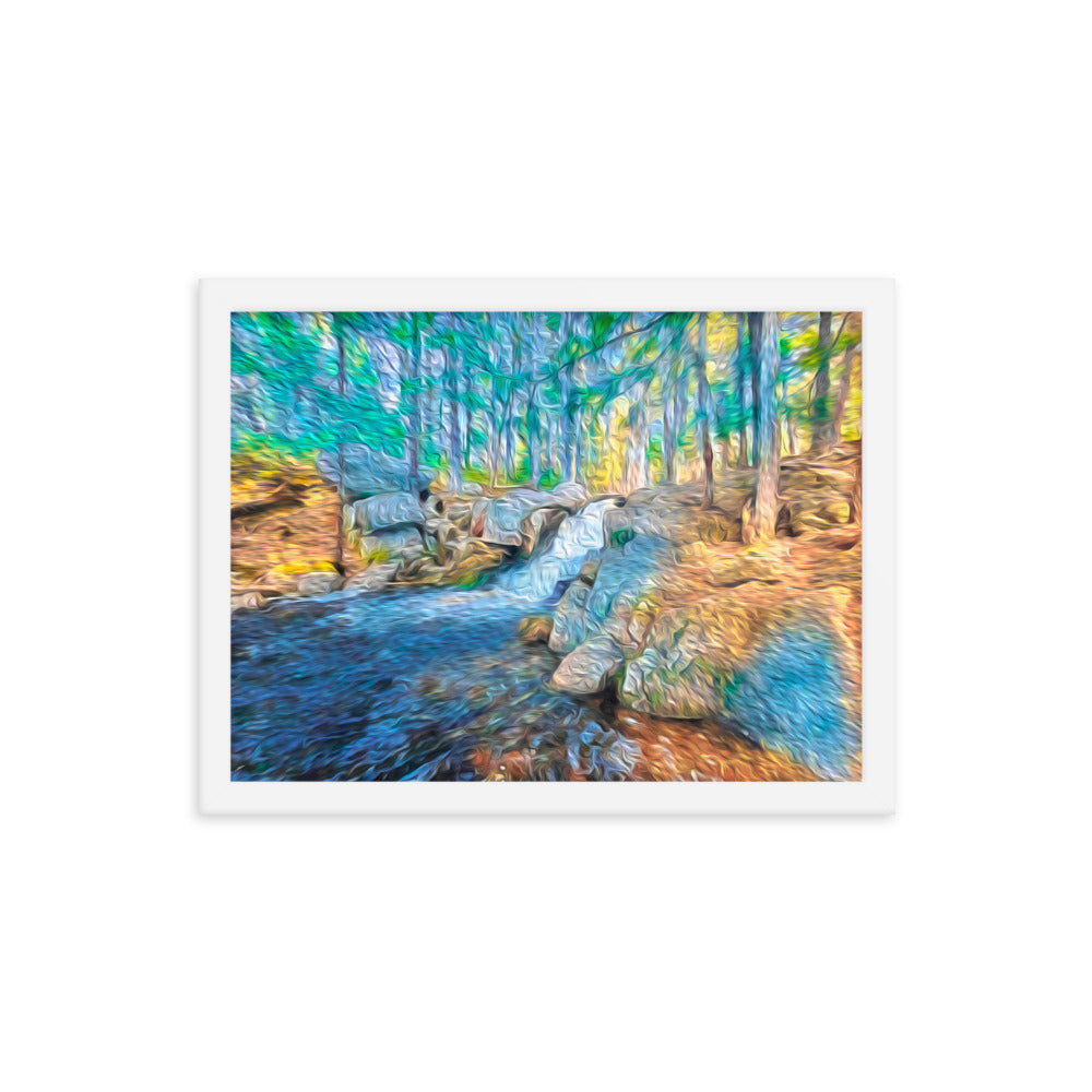 Framed Poster - The Falls At Peters Brook