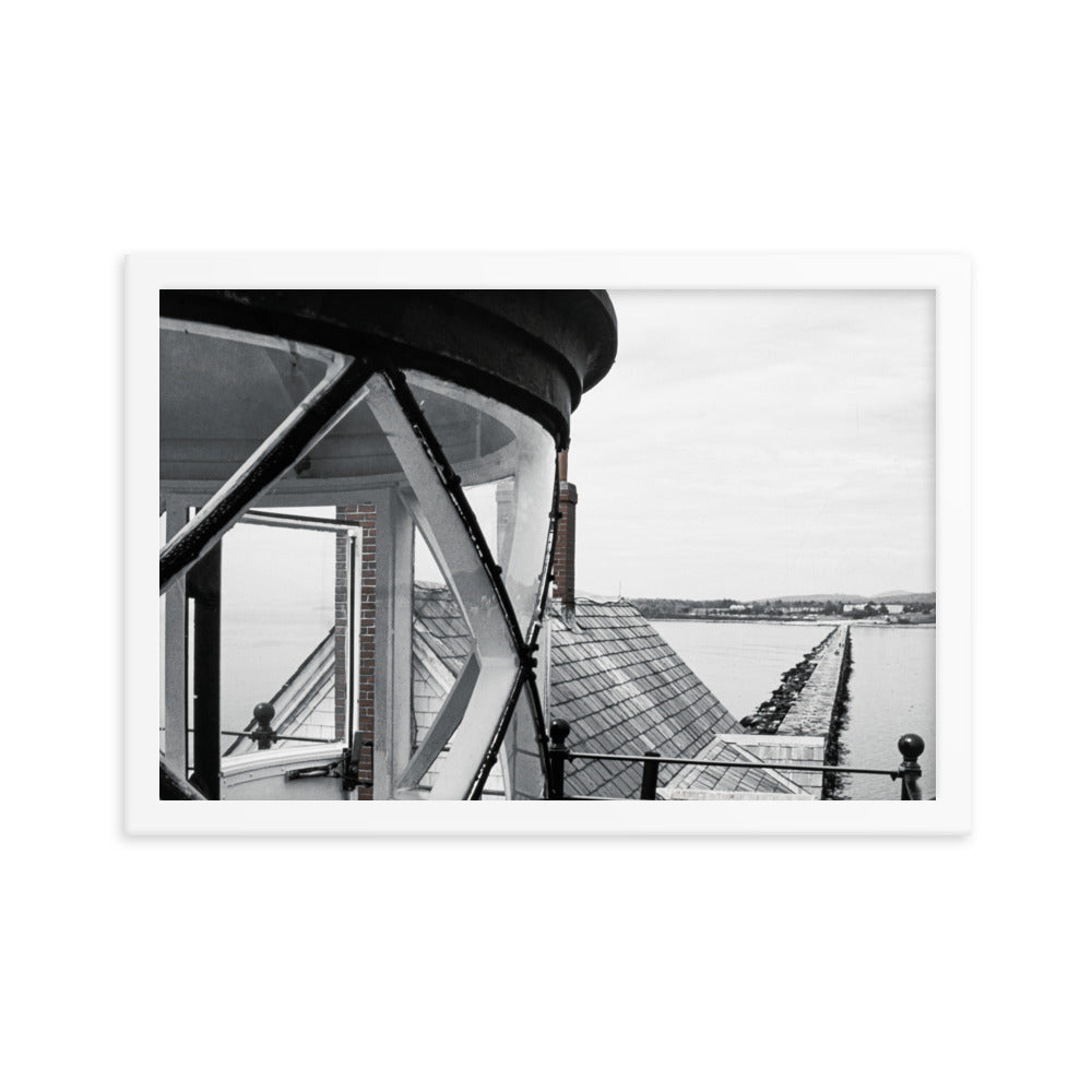 Framed Poster - The Breakwater Lighthouse