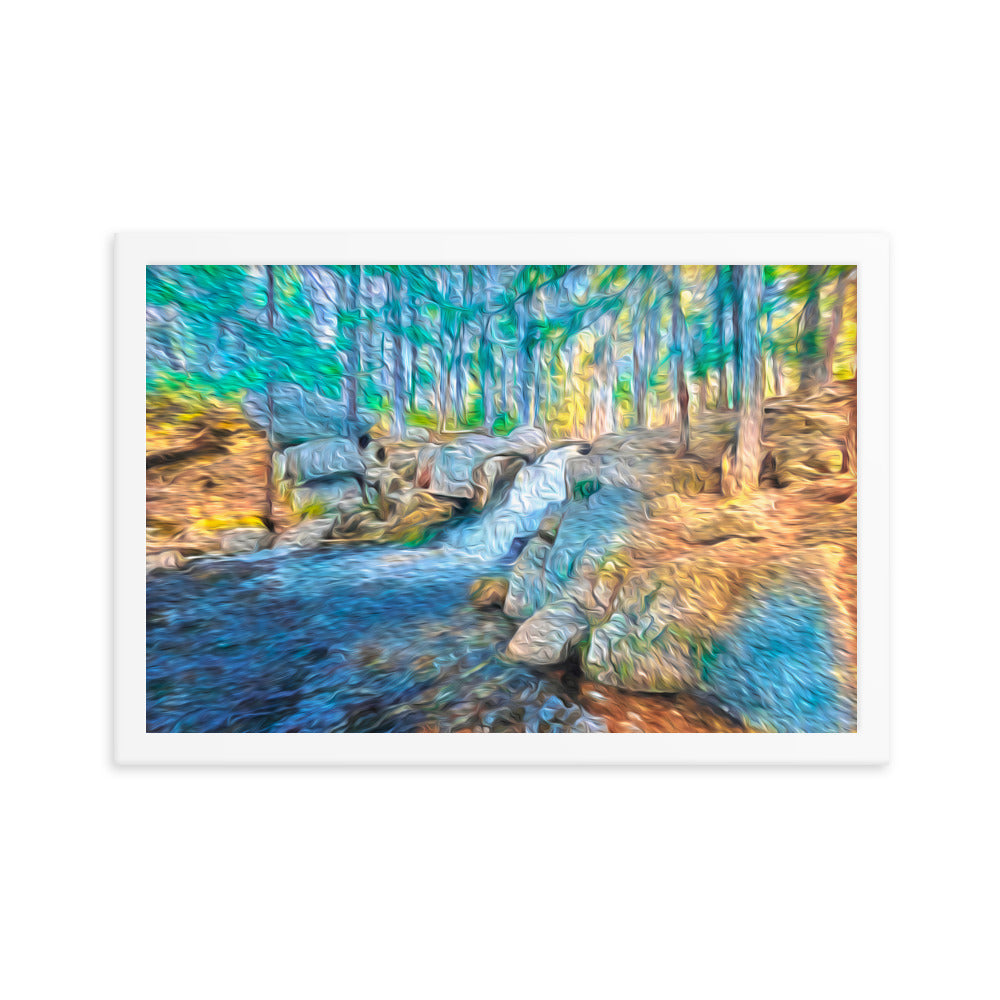 Framed Poster - The Falls At Peters Brook