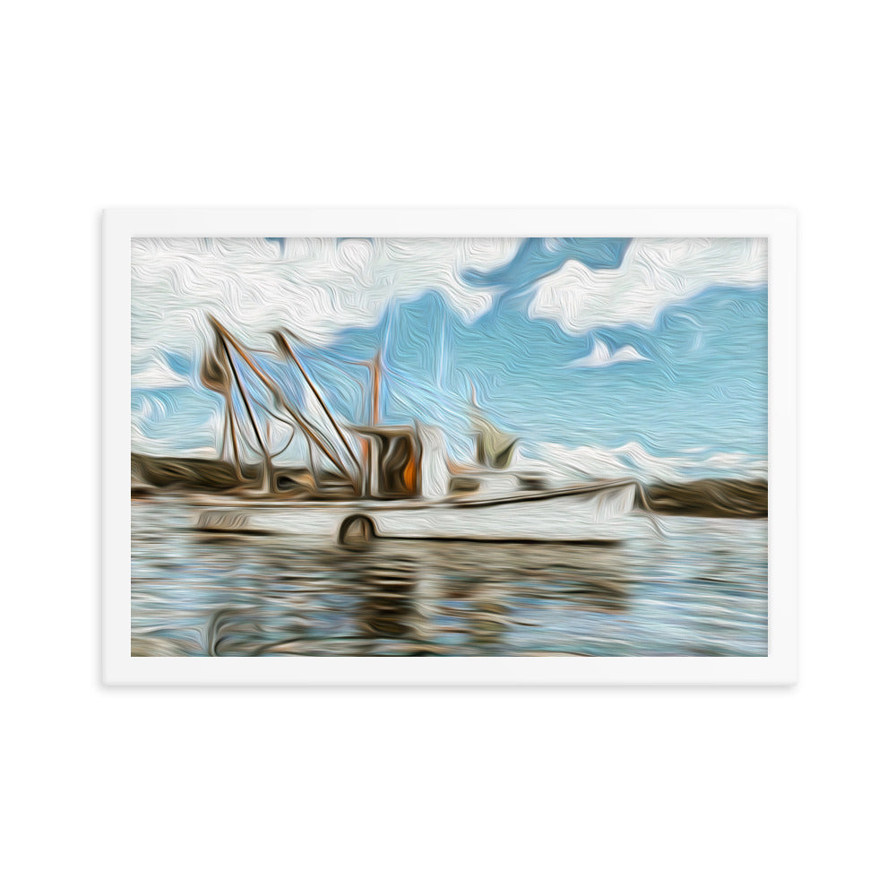 Framed Poster - The Fishing Boat