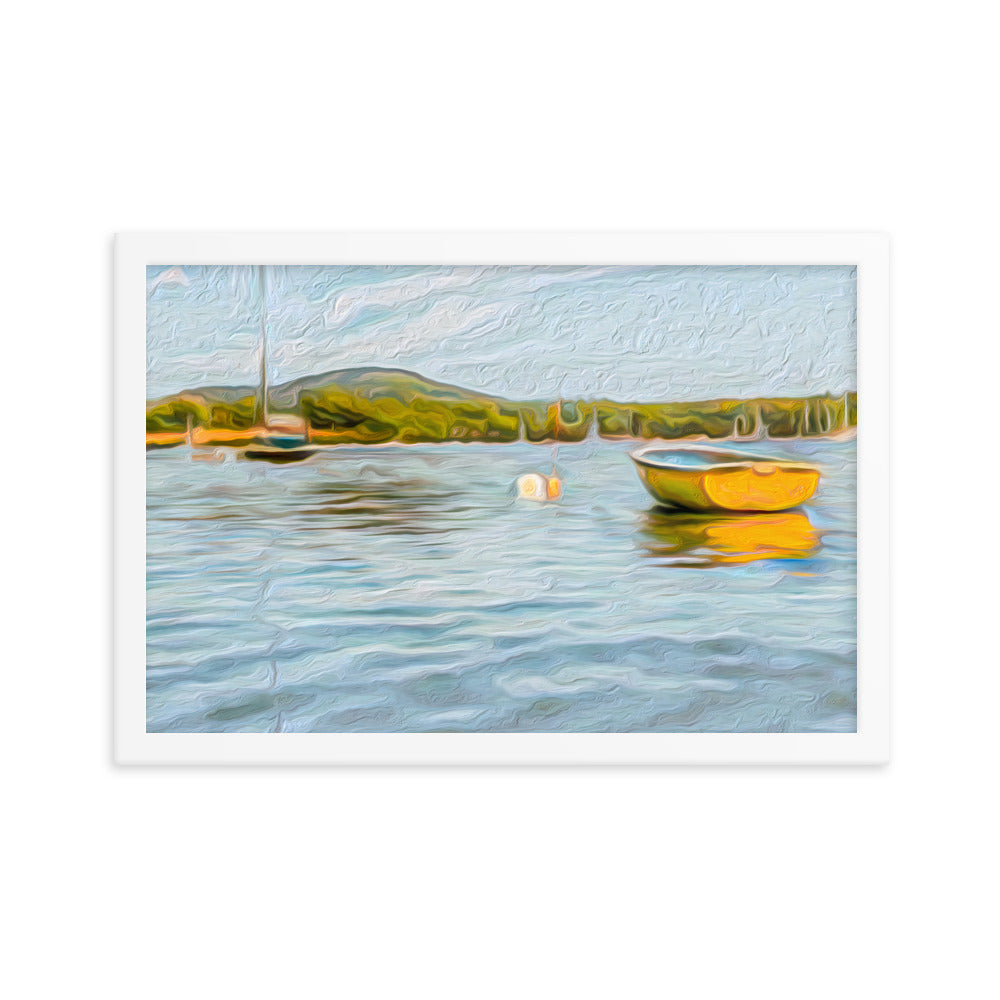 Framed Poster - The Yellow Boat