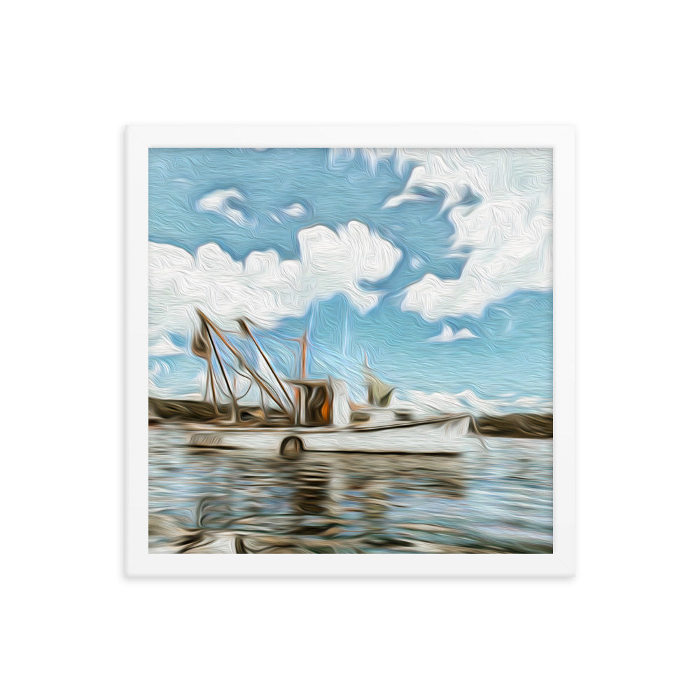 Framed Poster - The Fishing Boat