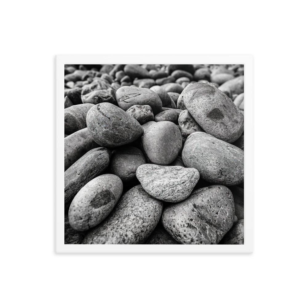 Framed Poster - Rocks On The Beach