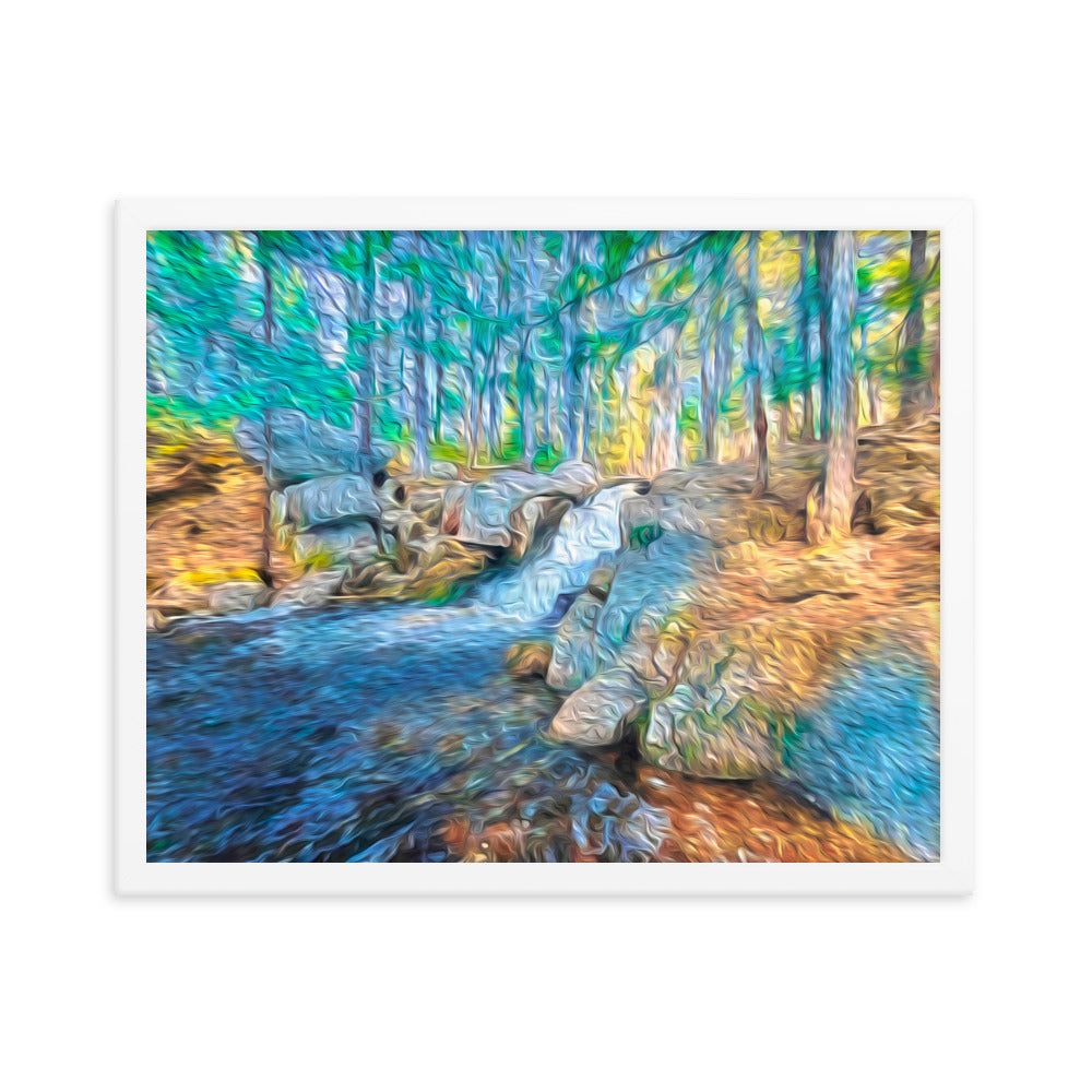 Framed Poster - The Falls At Peters Brook