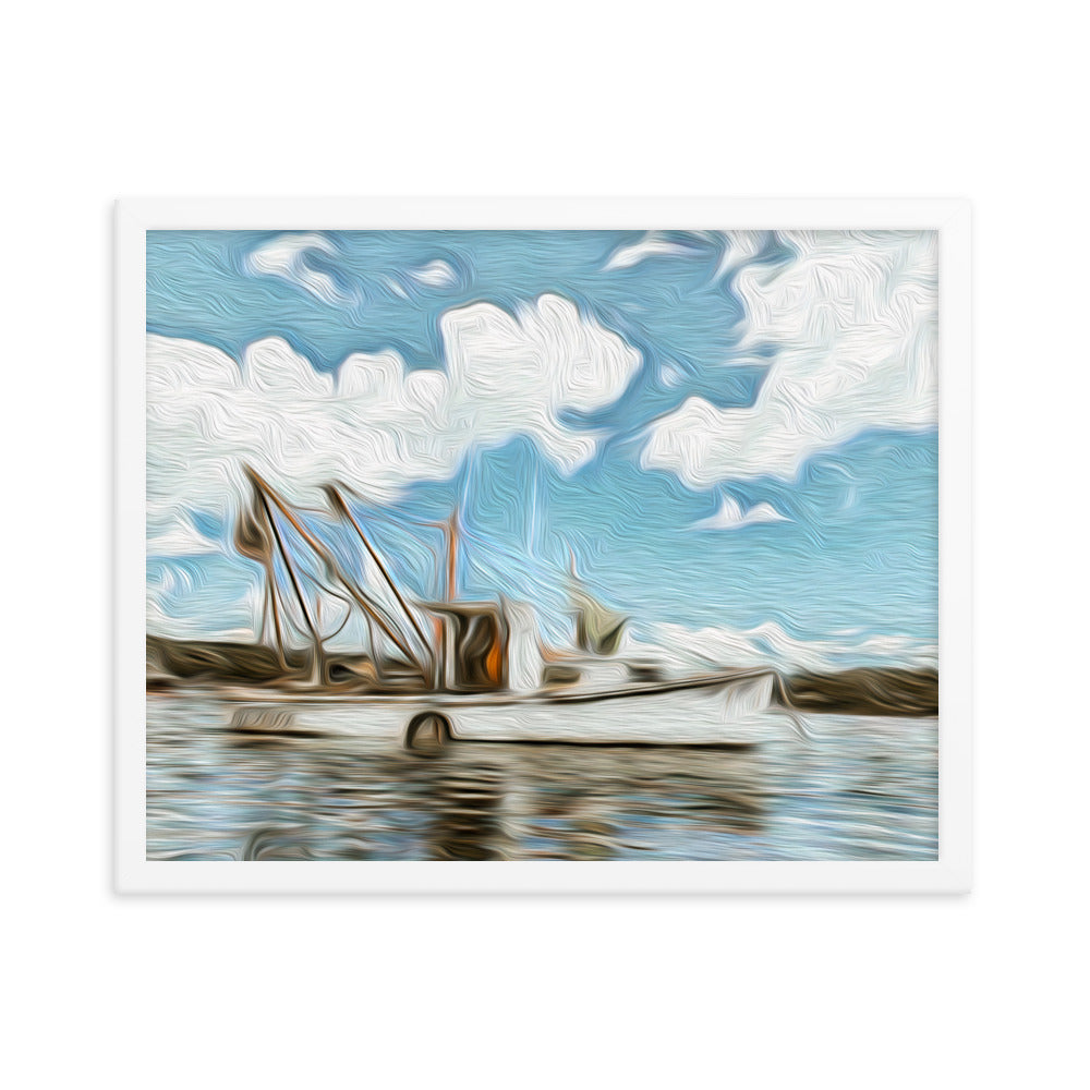 Framed Poster - The Fishing Boat