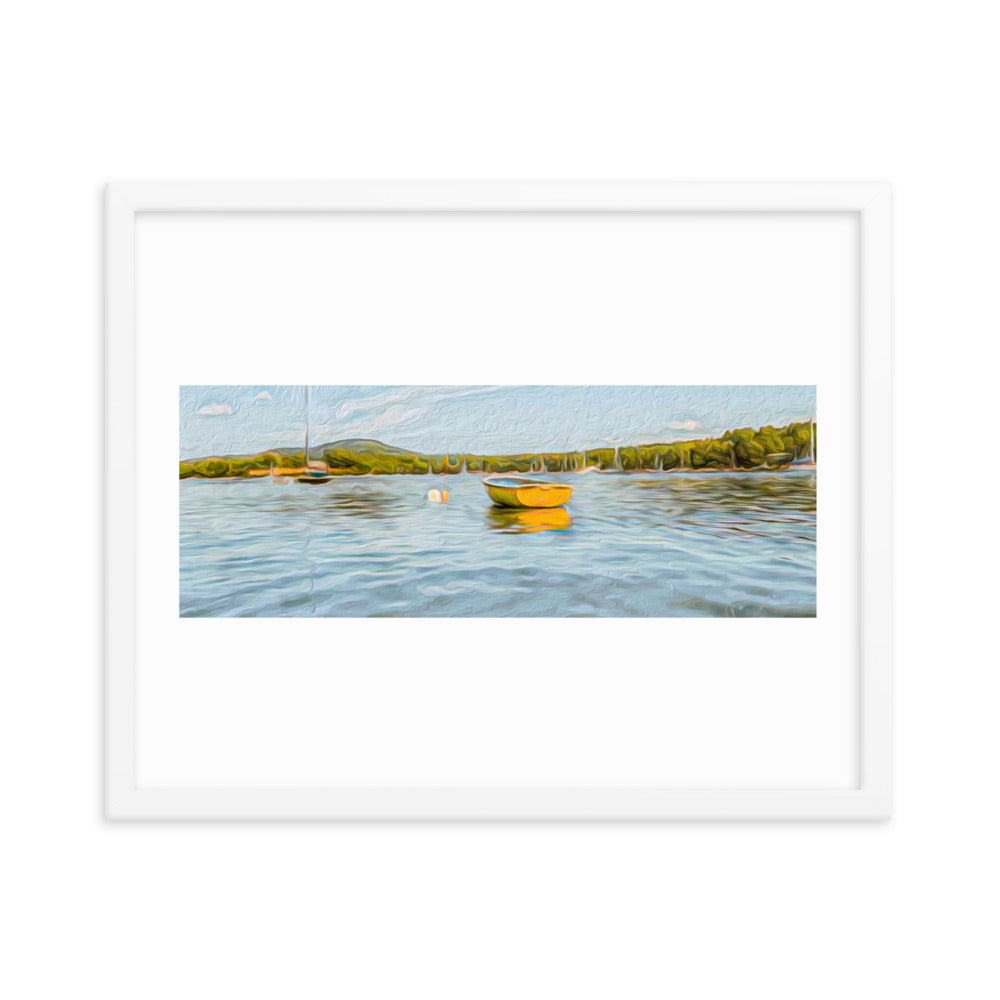 Framed Poster - The Yellow Boat