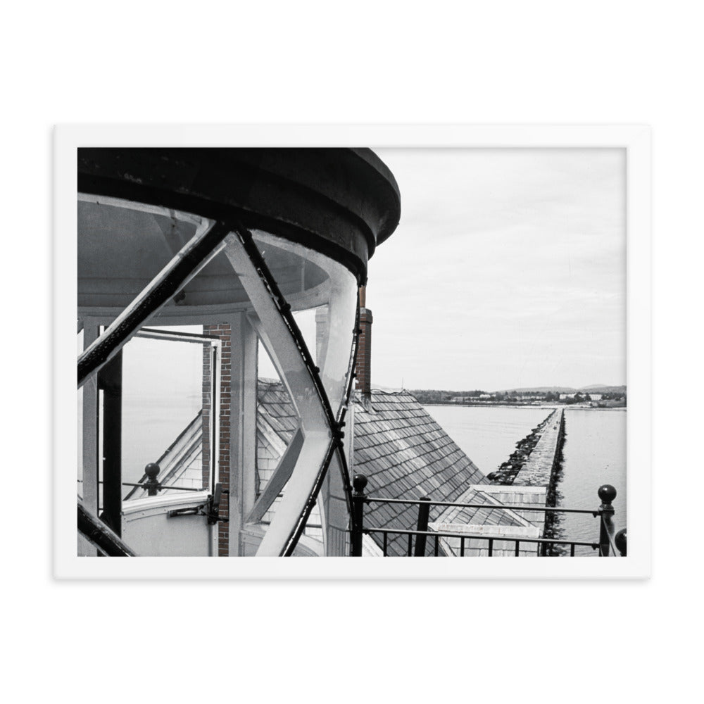 Framed Poster - The Breakwater Lighthouse