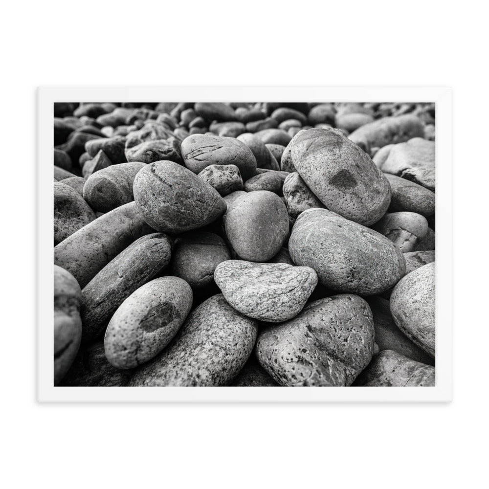 Framed Poster - Rocks On The Beach