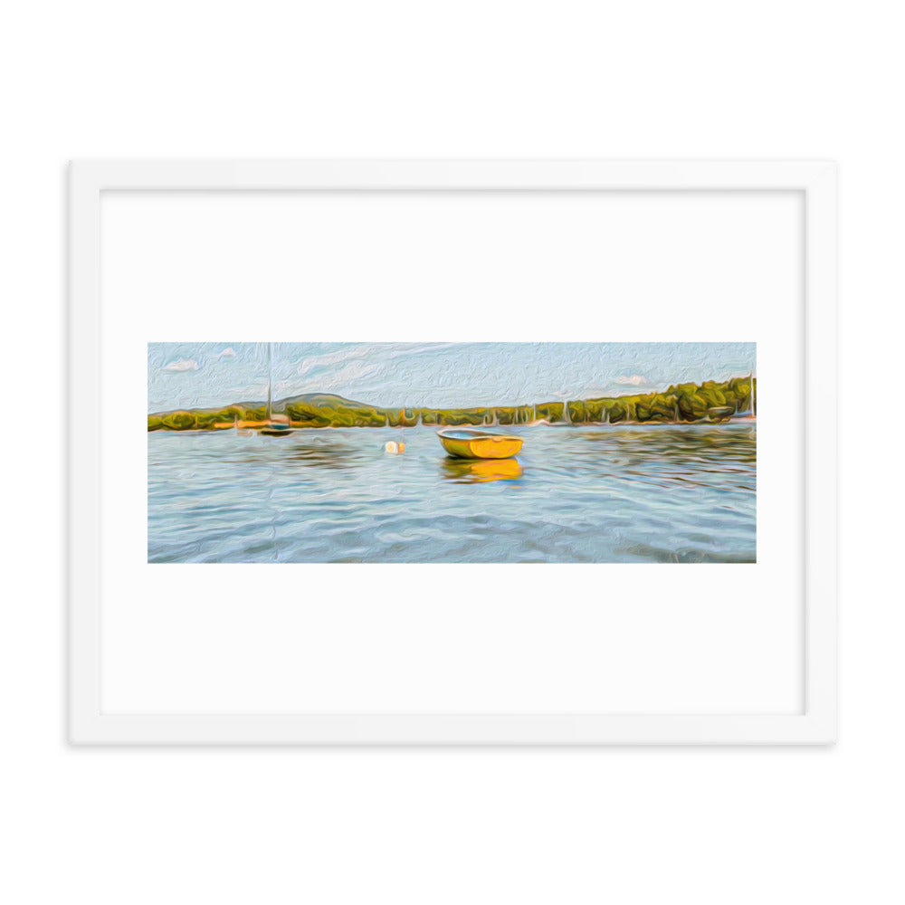 Framed Poster - The Yellow Boat