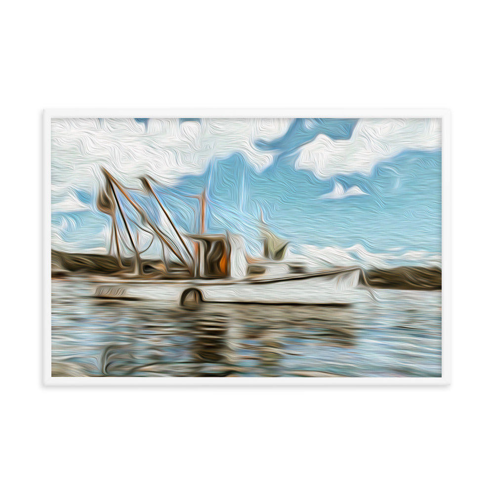 Framed Poster - The Fishing Boat