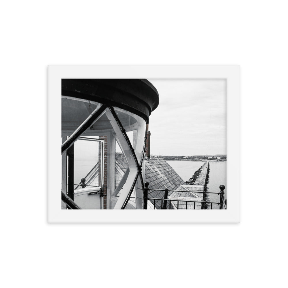 Framed Poster - The Breakwater Lighthouse