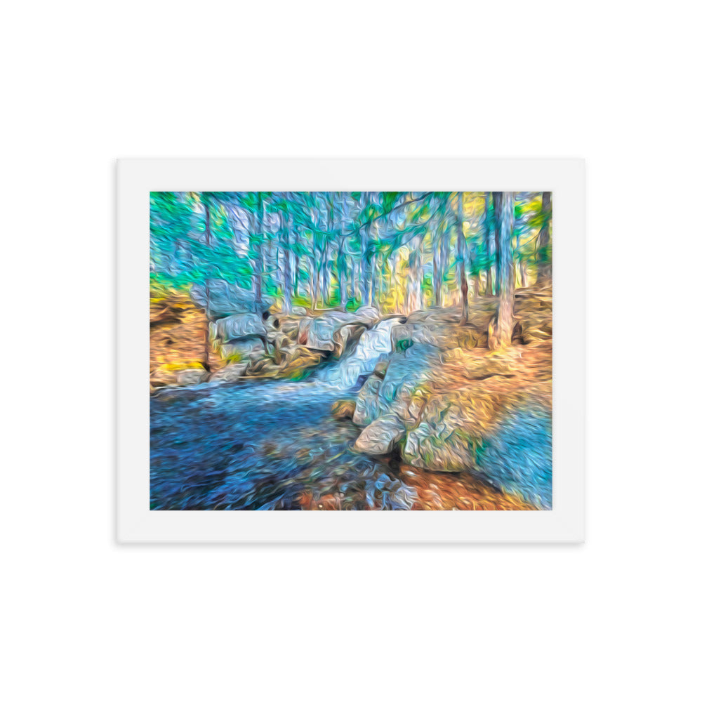 Framed Poster - The Falls At Peters Brook