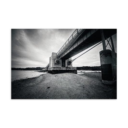 Under The Deer Isle Bridge Postcard