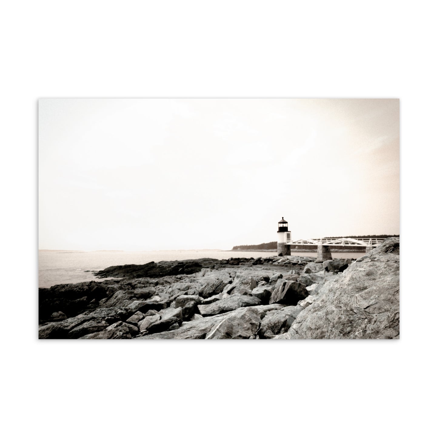 Olde Time Marshall Point Lighthouse Postcard