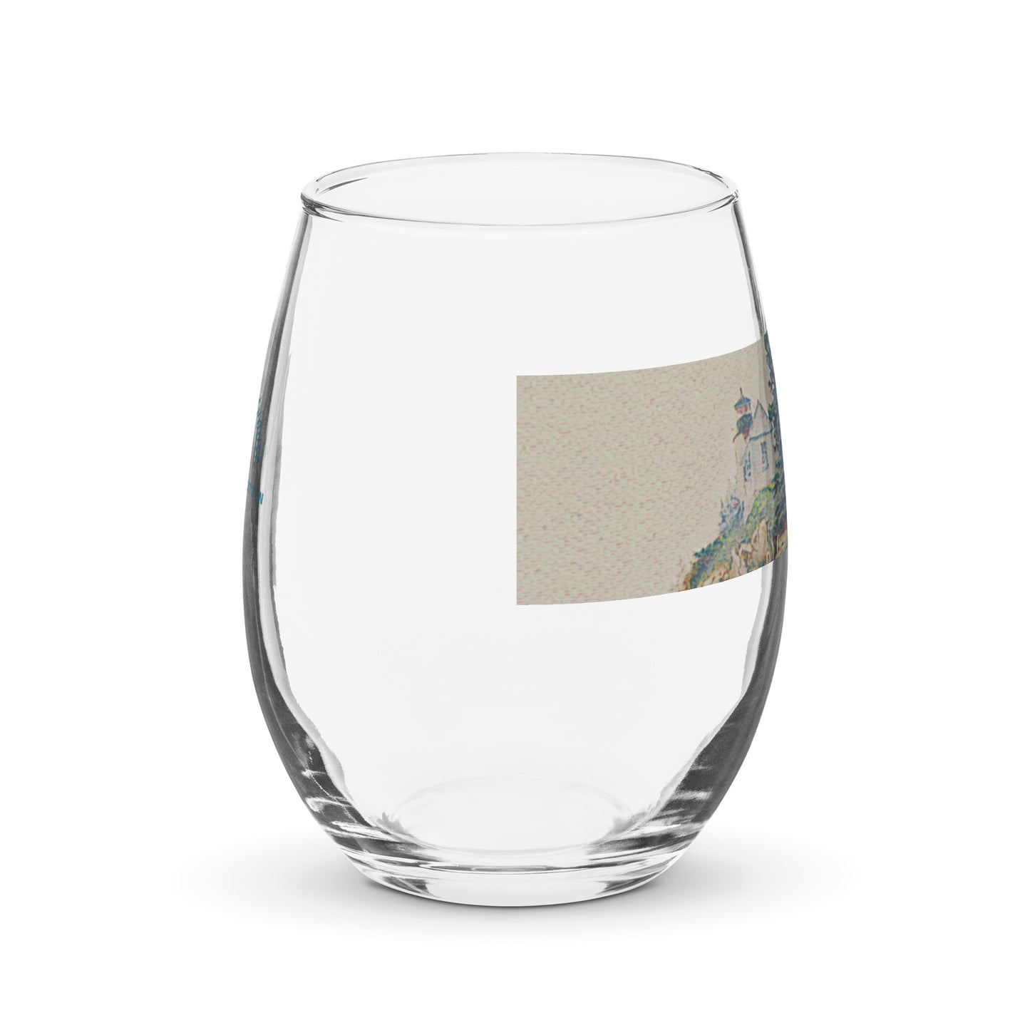 Stemless Wine Glass - Bass Harbor Lighthouse