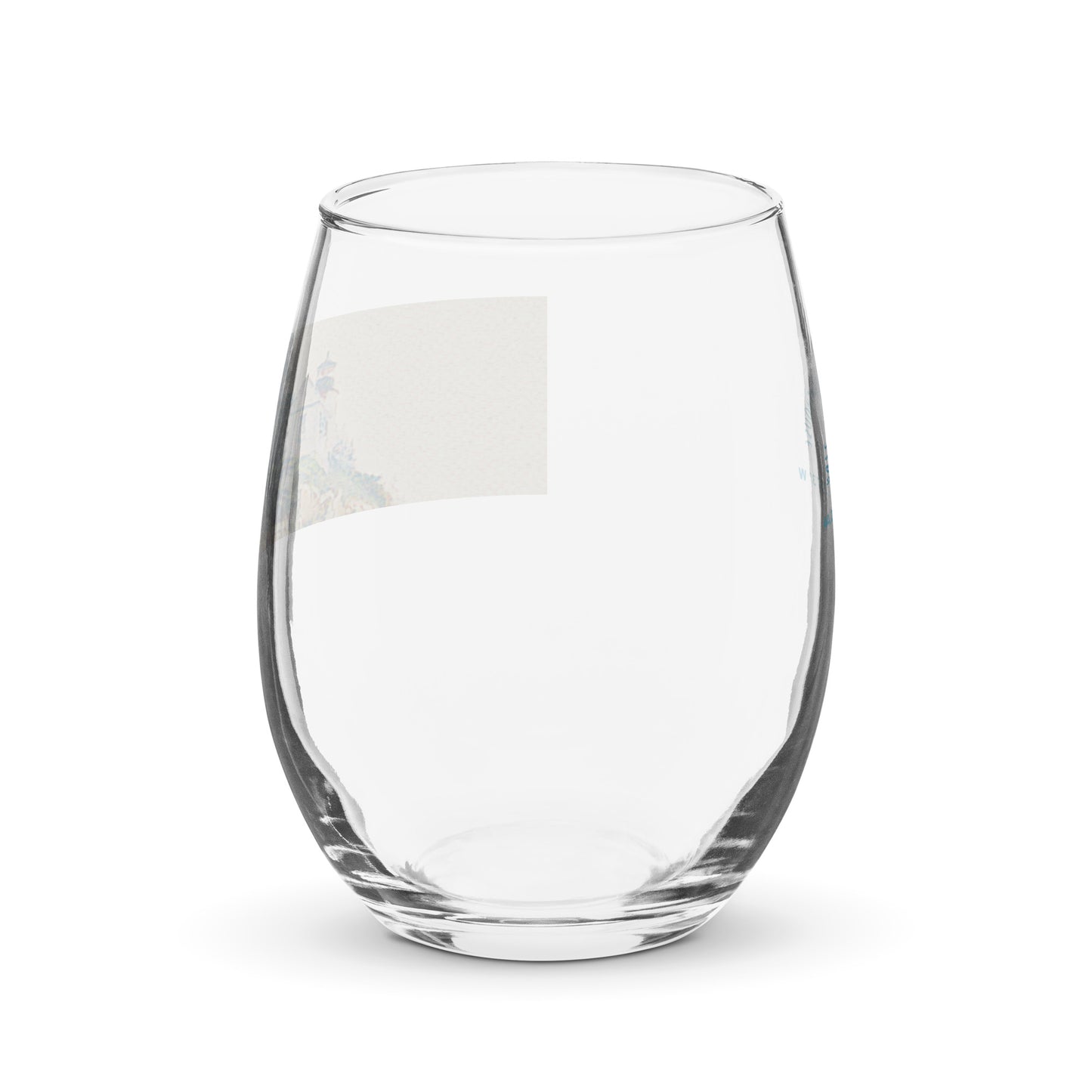 Stemless Wine Glass - Bass Harbor Lighthouse